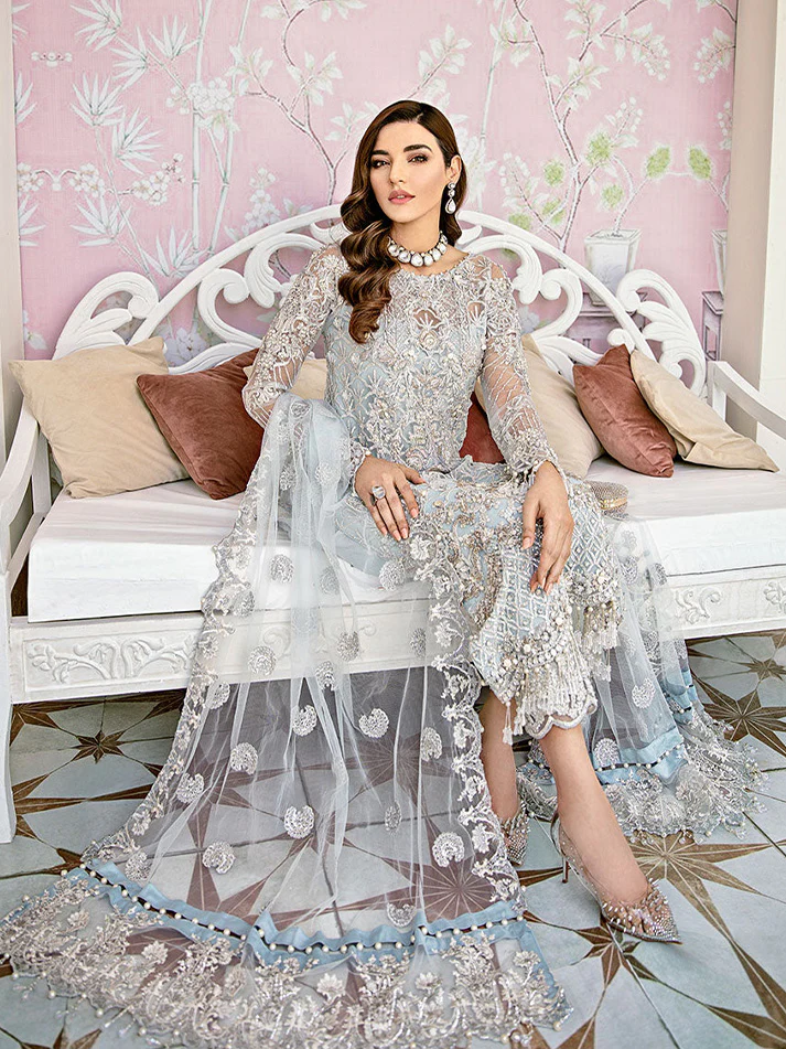 Avenir Embroidered Net 3-Piece Suit WS-01 - Image 3