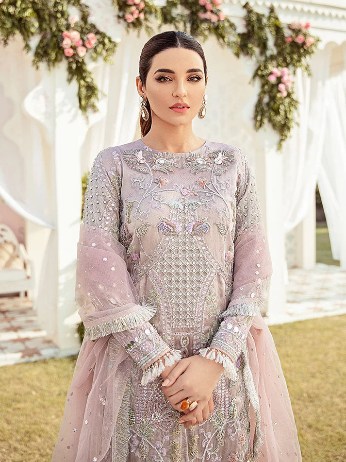 Clair Embroidered Net 3-Piece Suit WS-05 - Image 3