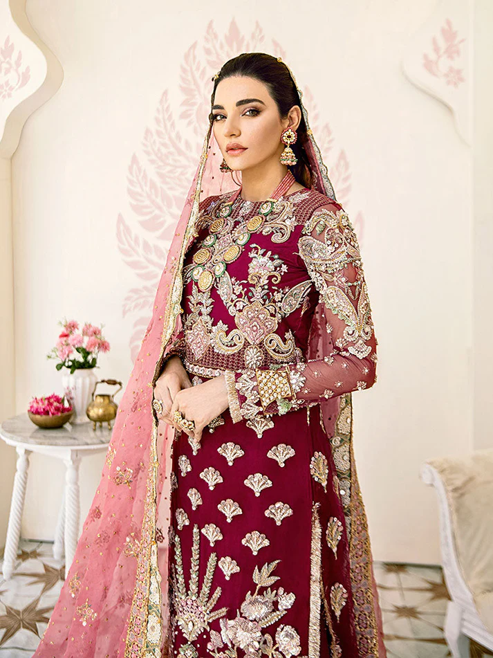 Pois Embroidered Net 3-Piece Suit WS-08 - Image 3