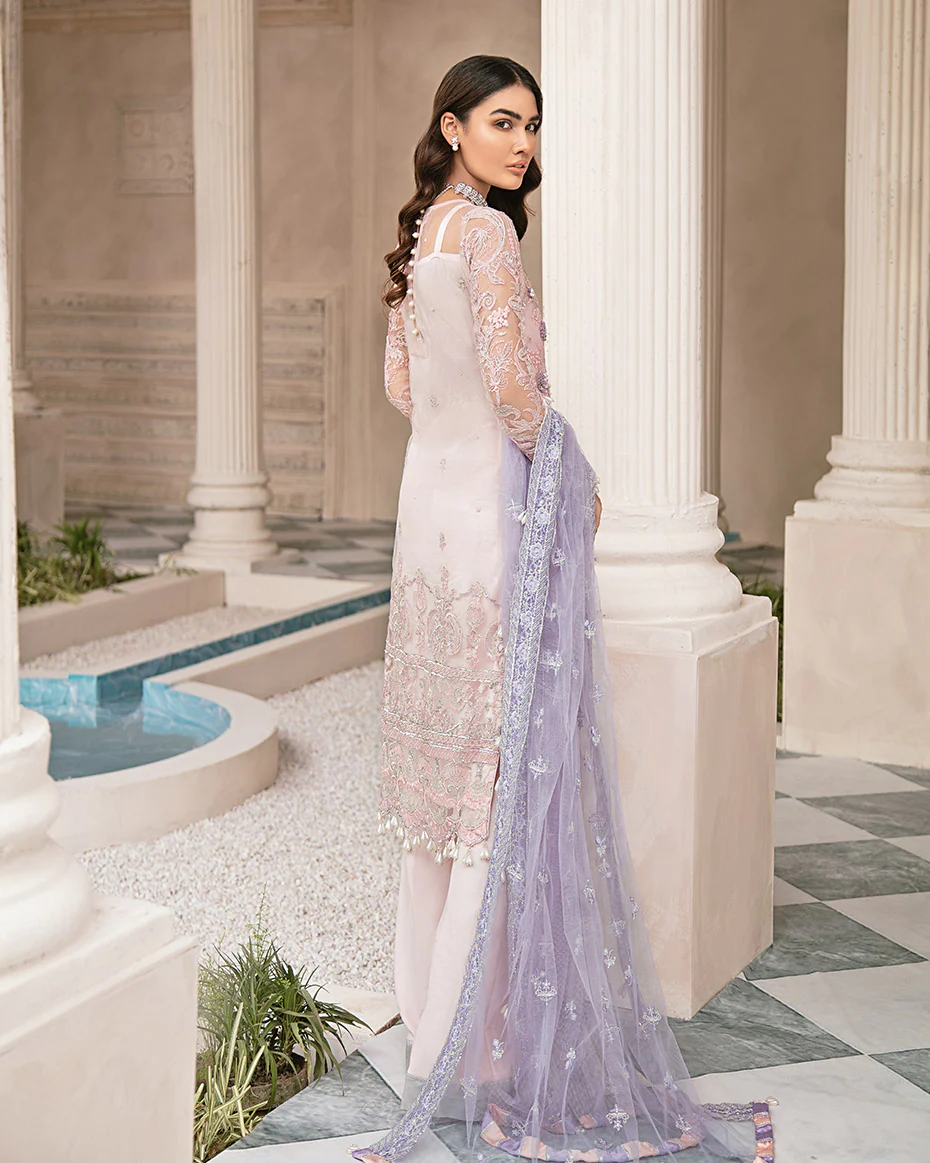 Reyna Embroidered Net 4-Piece Suit MG-08 - Image 3